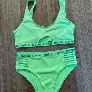 Bebe Neon Green bikini
